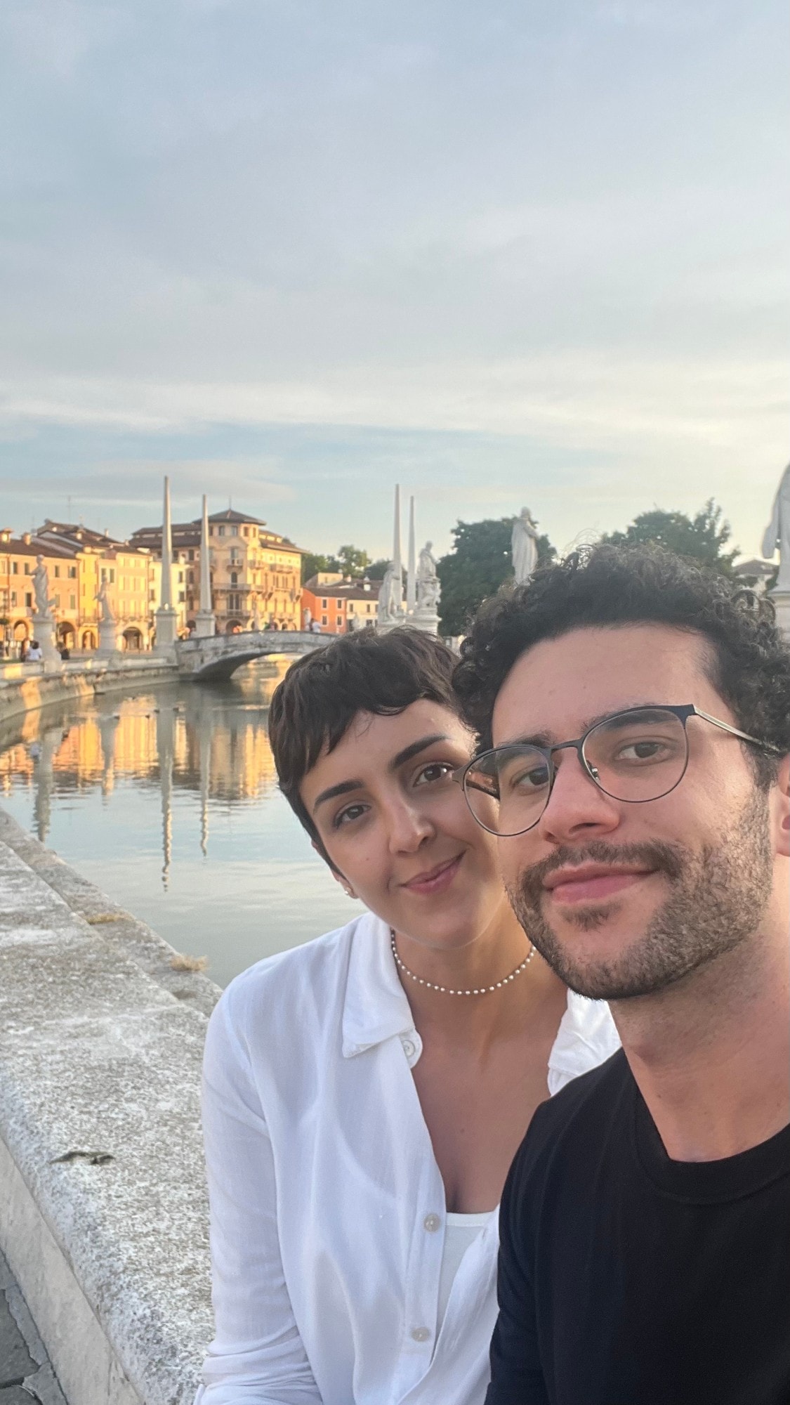 Sergio and his wife traveling in Padova, Italy